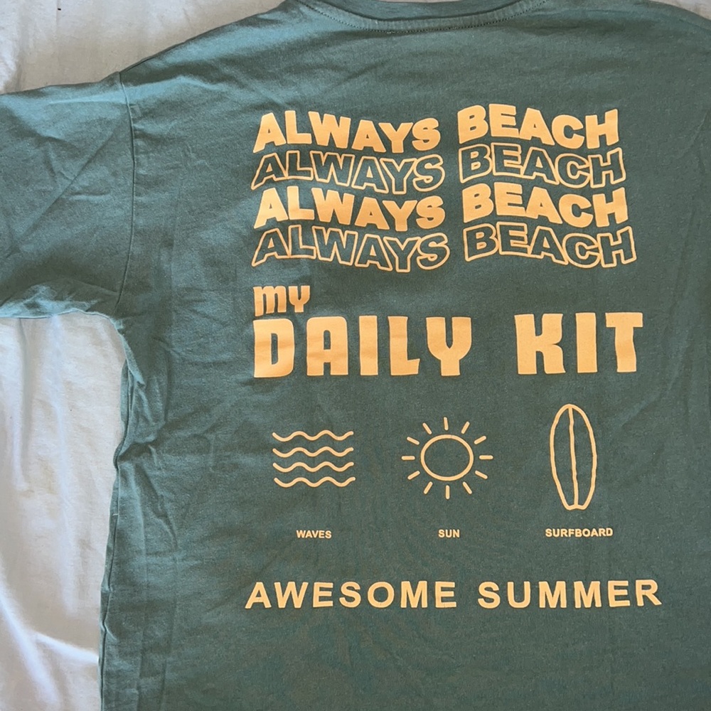 Zara green graphic tee